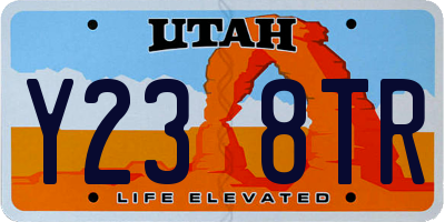 UT license plate Y238TR