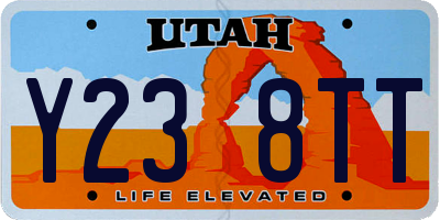 UT license plate Y238TT