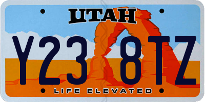 UT license plate Y238TZ