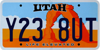 UT license plate Y238UT