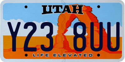 UT license plate Y238UU