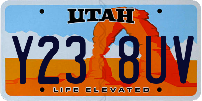 UT license plate Y238UV