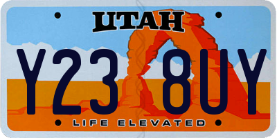 UT license plate Y238UY