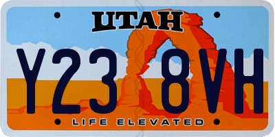 UT license plate Y238VH