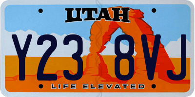 UT license plate Y238VJ