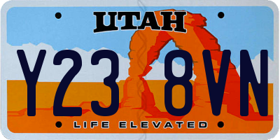 UT license plate Y238VN