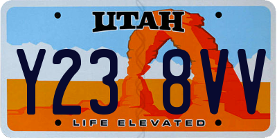 UT license plate Y238VV