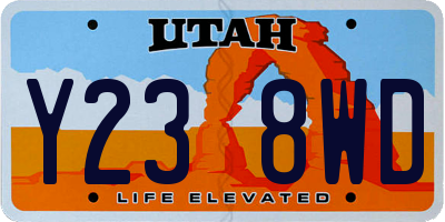 UT license plate Y238WD