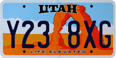 UT license plate Y238XG