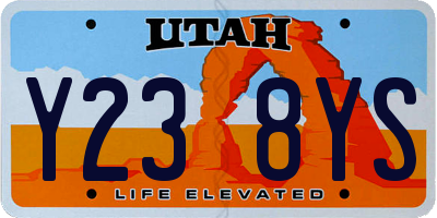 UT license plate Y238YS