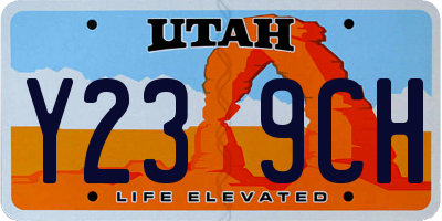 UT license plate Y239CH