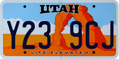 UT license plate Y239CJ