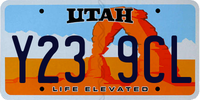 UT license plate Y239CL