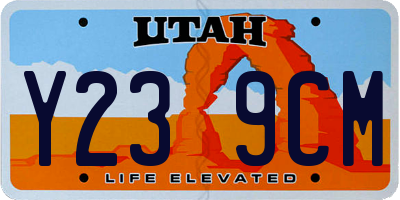 UT license plate Y239CM