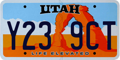 UT license plate Y239CT