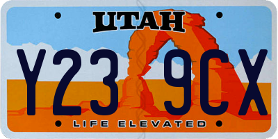 UT license plate Y239CX