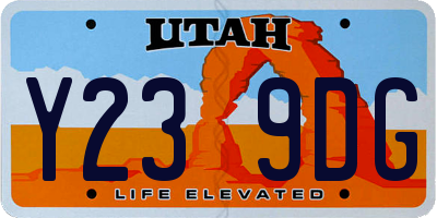 UT license plate Y239DG