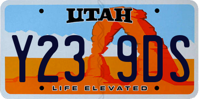 UT license plate Y239DS