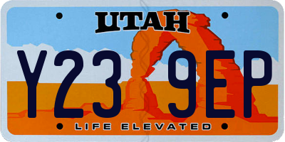 UT license plate Y239EP