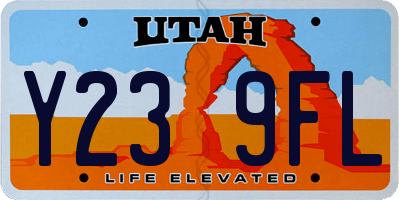 UT license plate Y239FL
