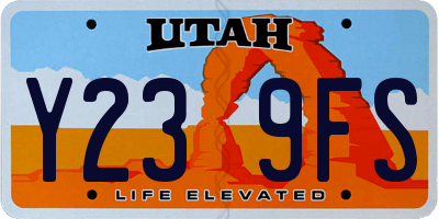 UT license plate Y239FS