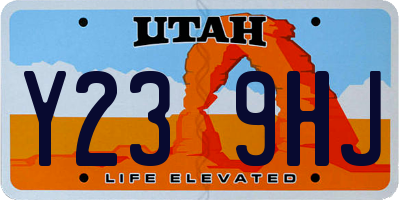 UT license plate Y239HJ
