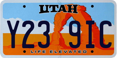 UT license plate Y239IC