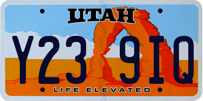 UT license plate Y239IQ