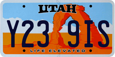 UT license plate Y239IS