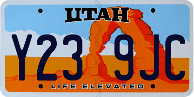 UT license plate Y239JC