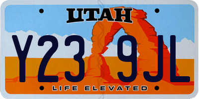 UT license plate Y239JL