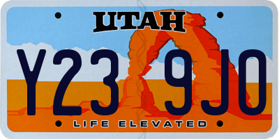 UT license plate Y239JO