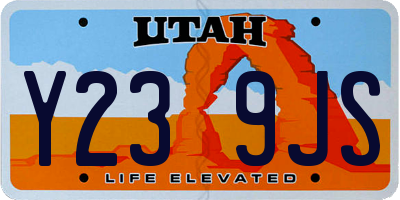 UT license plate Y239JS
