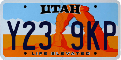UT license plate Y239KP