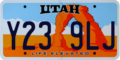 UT license plate Y239LJ