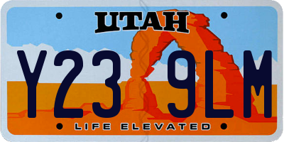 UT license plate Y239LM