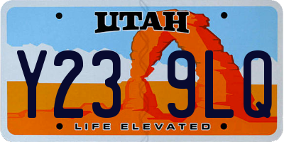 UT license plate Y239LQ