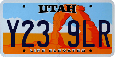 UT license plate Y239LR