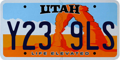 UT license plate Y239LS
