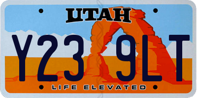 UT license plate Y239LT