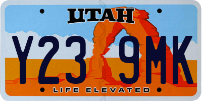 UT license plate Y239MK
