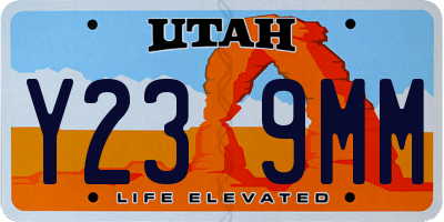 UT license plate Y239MM