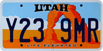 UT license plate Y239MR