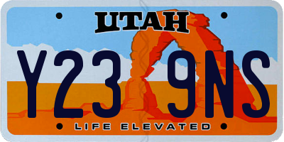UT license plate Y239NS