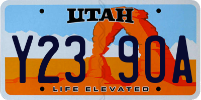UT license plate Y239OA