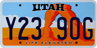 UT license plate Y239OG