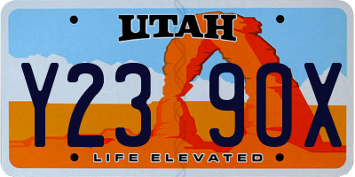 UT license plate Y239OX