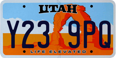 UT license plate Y239PQ