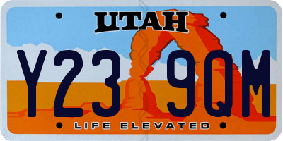 UT license plate Y239QM