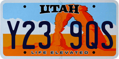UT license plate Y239QS